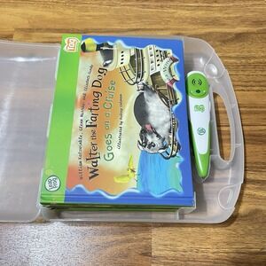 LOT Leap Frog Tag Reader Stylus Pen + 8 Books Set Bundle Carry Case